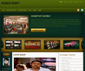 Poker Point Blogger Template