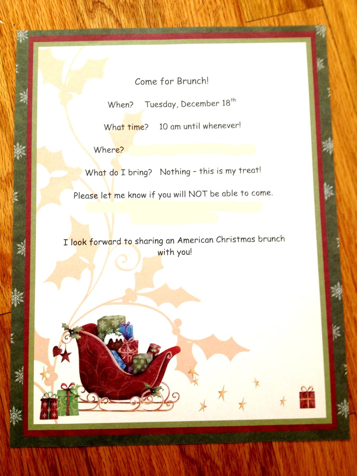 ２４４cafe At Njny American Christmas Brunch