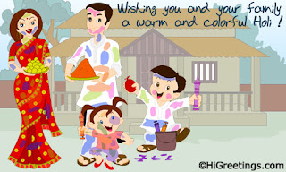 Holi Greeting Card