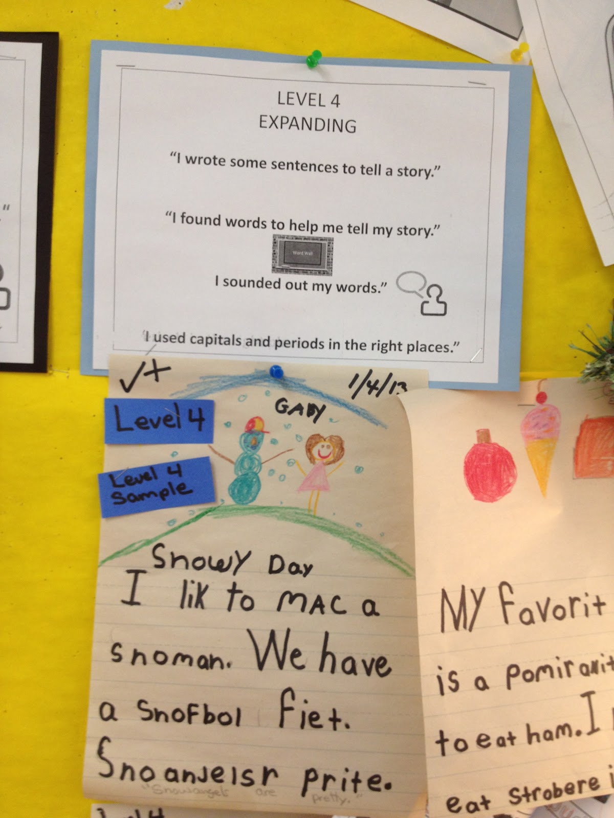 Teaching Little Language Learners: Writing criteria and rubric charts