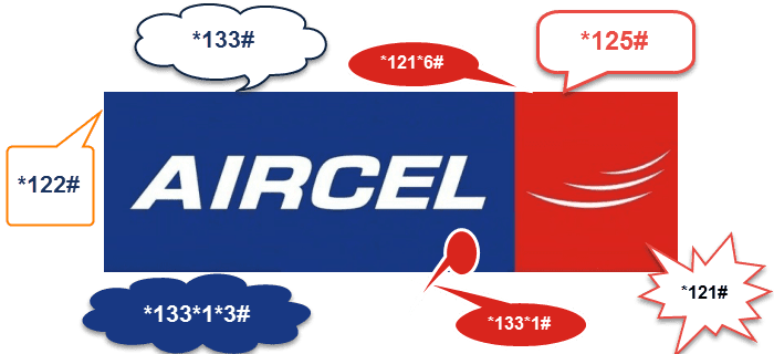 Aircel USSD codes Aircel USSD codes