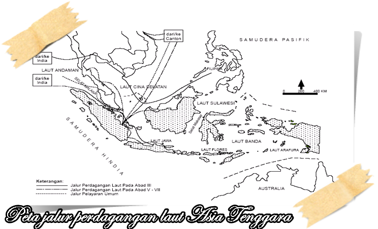 Gudang Pengetahuan Hindu Buddha Di Indonesia Peta Jalur Pelayaran Antara India Indonesia