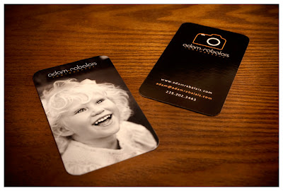 photographer's business card with round corners printed by gotprint
