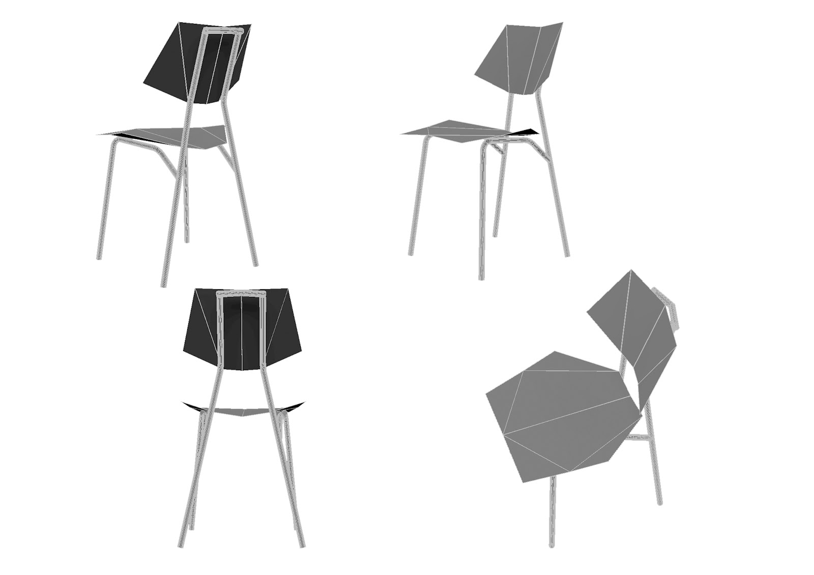 Furniture Design S1 12 Elena Conrad Sheet Metal Chair