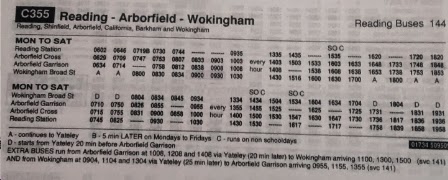bus wokingham timetable transport experience public service