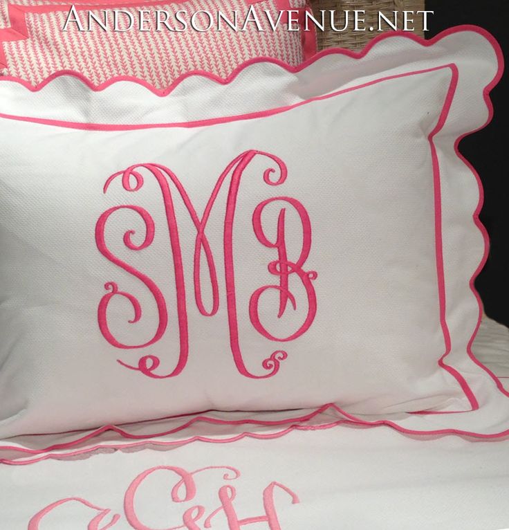 Dwellings By DeVore DIY monogrammed pillow sham