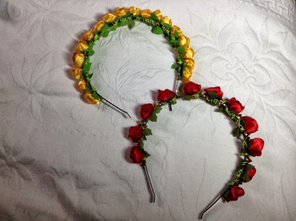 DIY Tiara de flores Princesas Perdidas