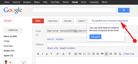 ஜிமெயிலில் புதிய Compose Window ஆக்டிவேட் செய்ய? Gmail+compose+window