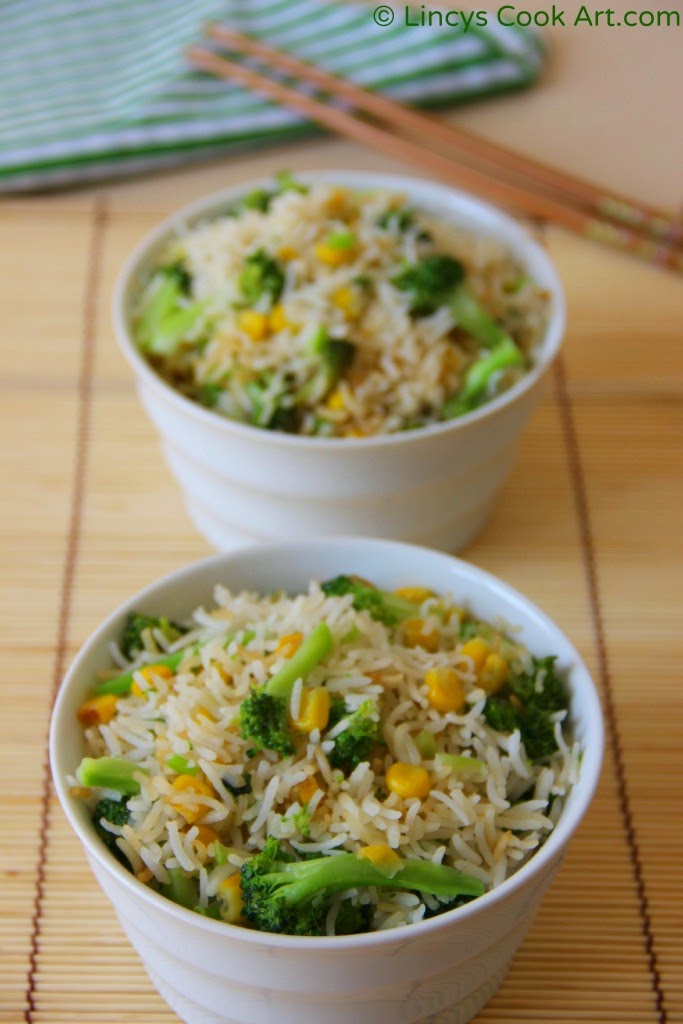 Broccoli Fried Rice Lincy's Cook Art