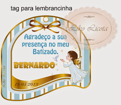 rótulos personalizados para batizado