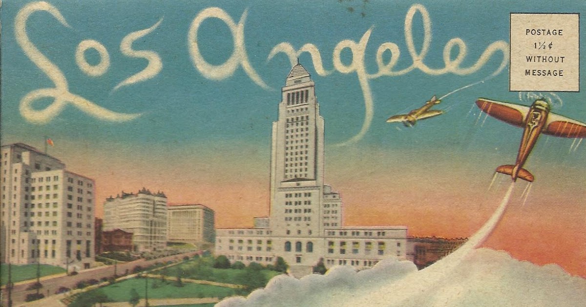 Vintage Travel Postcards Los Angeles Postcard Book