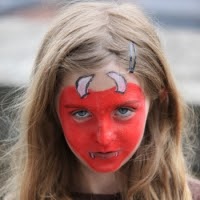 Face Paint Makeup Kit: Halloween Devil Face Painting Instruction