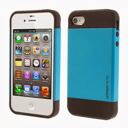 SGP Slim Armor TPU & PC Hybrid Case for iPhone 4 4S - Blue SGP Slim Armor TPU & PC Hybrid Case for iPhone 4 4S - Blue
