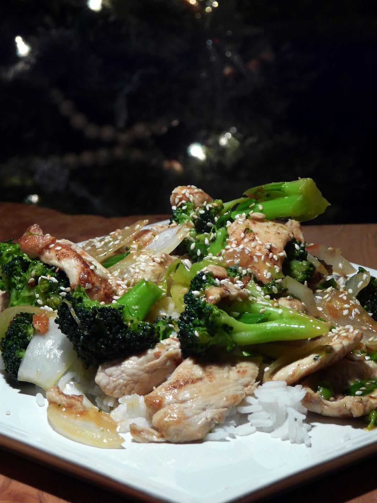 Thibeault's Table Sesame Chicken and Broccoli