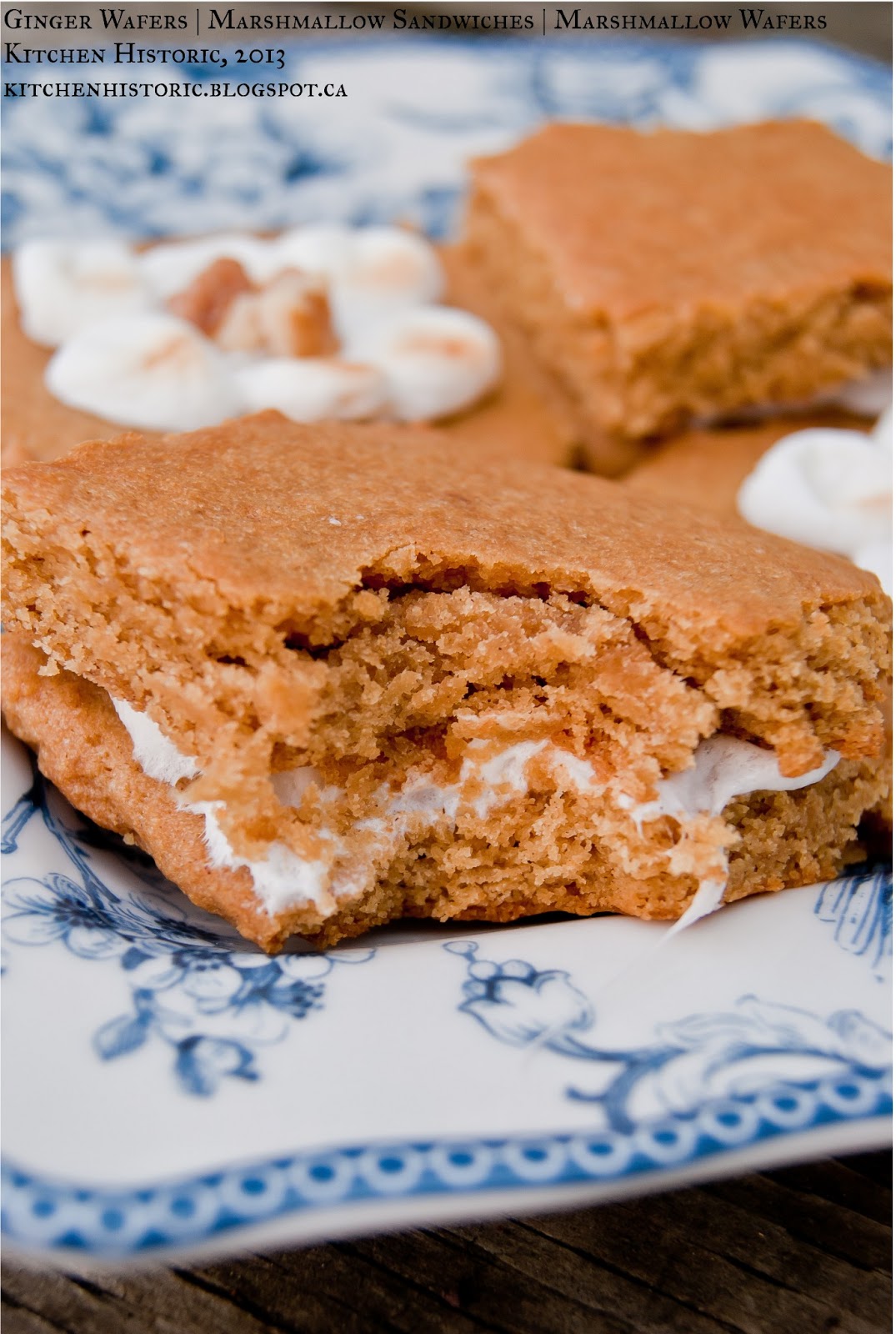 Kitchen Historic Ginger Wafers/Marshmallow Sandwiches/Marshmallow