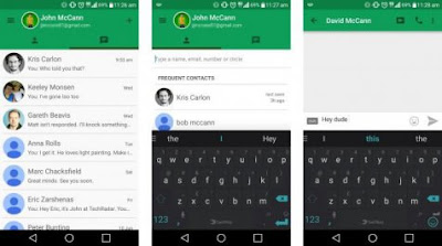 google hangouts small note