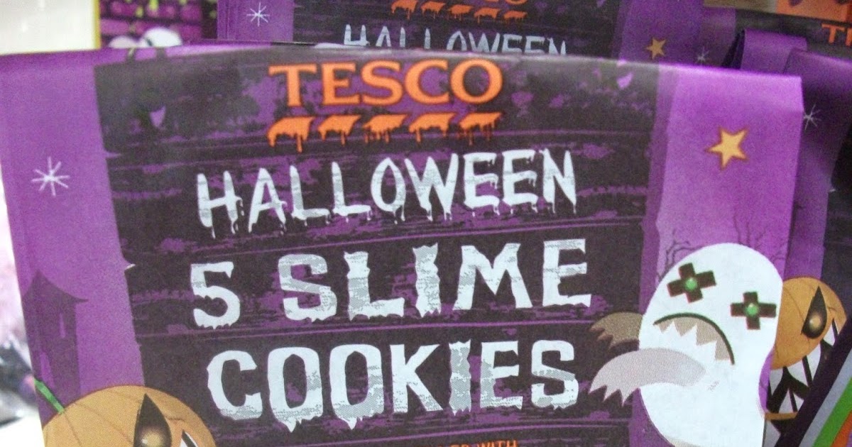 Halloween Stuff Tesco Slime Cookies, Chocolate Skulls, Krispy Kreme