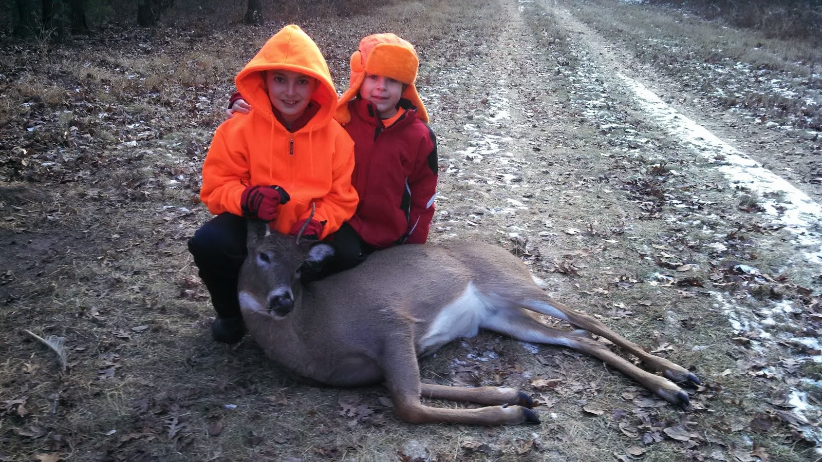 Olliver Hayes with his 1st buck- 2013