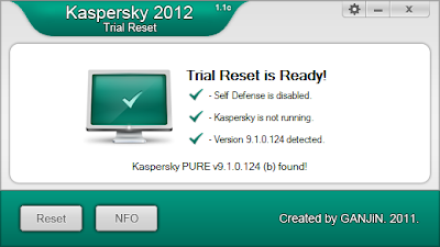 KIS 2012 Trial Reset