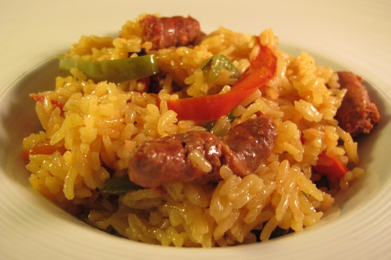 Riz aux merguez et poivrons | Le Blog de Cuisine en bouche