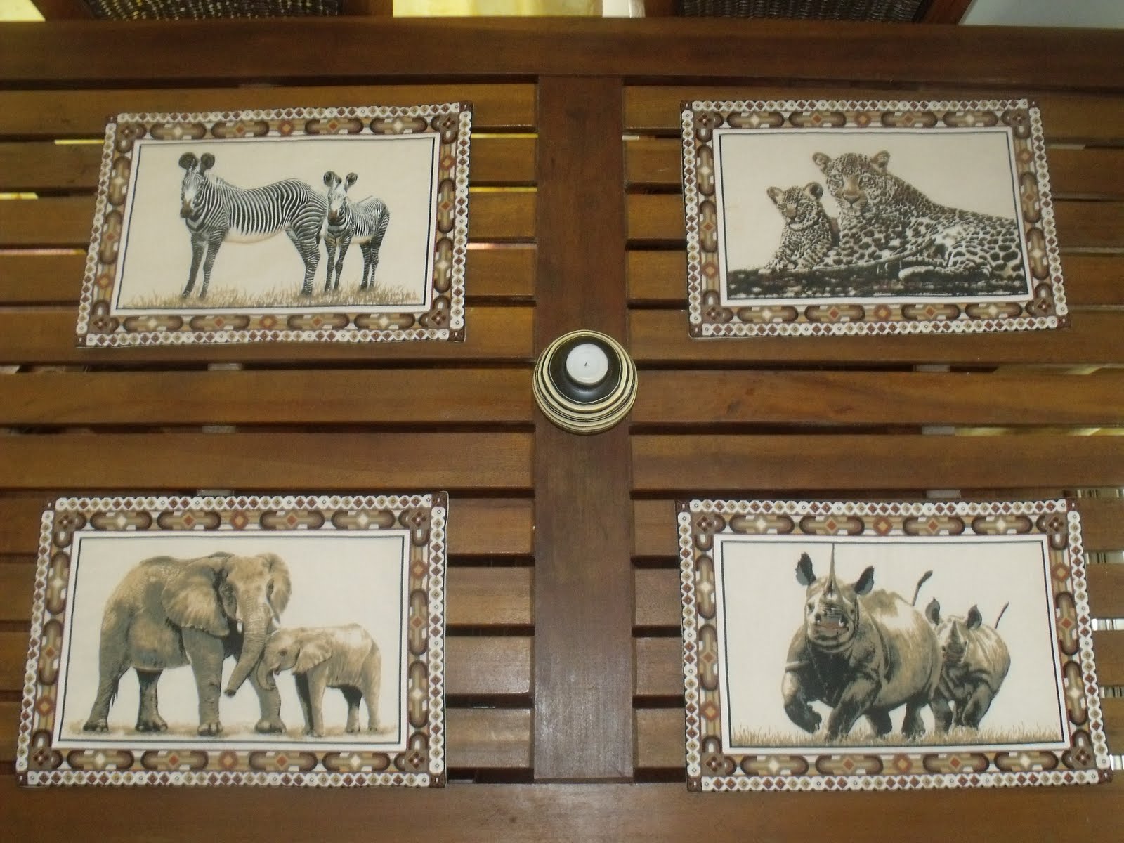 Africanaussie crafts Placemats and napkins and talk of a giveaway at