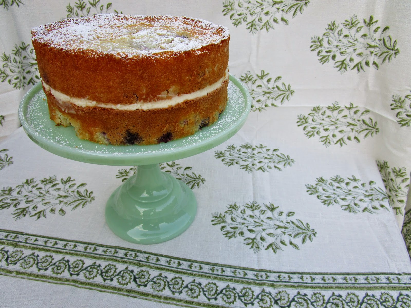 The Edible Givens Lemon Berry Cake with Mascarpone Filling