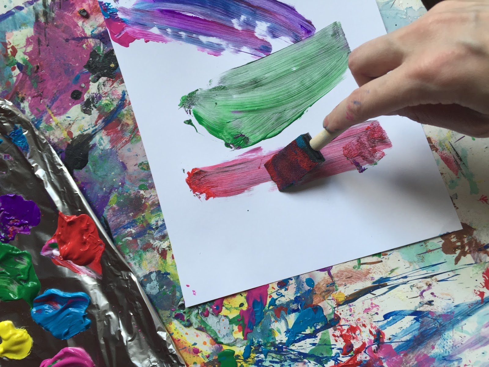 Mini and Mommies The Ever Evolving Kids' Art Activity Paint It