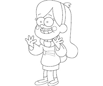 8 Mabel Pines Coloring Page