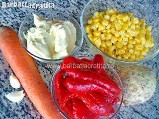 Salata de porumb si cruditati ingrediente reteta