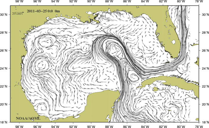 Ocean Depth Chart Gulf Of Mexico