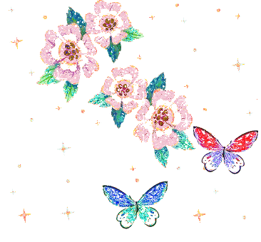glittery butterfly random