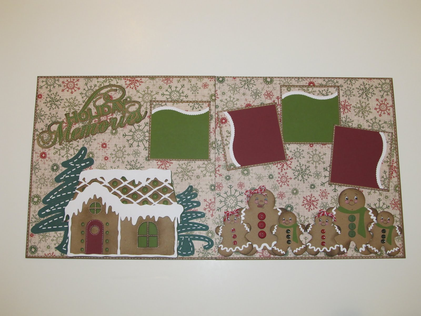 Creative Cricut Designs & More.... Holiday Memories Double Page Scrapbook Layout