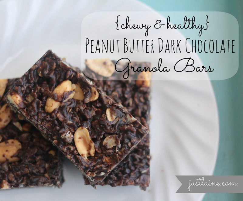 it's just Laine {Chewy & Healthy} Peanut Butter Dark Chocolate Granola