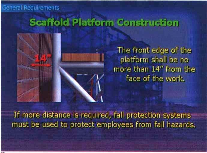 Scaffolding rules HSE at work