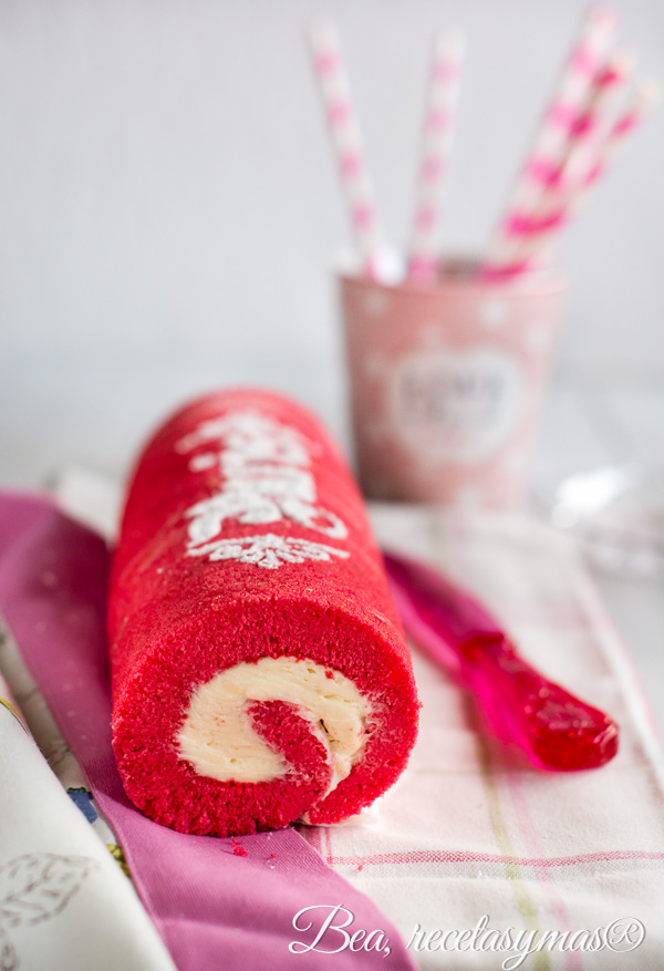 Pink Roll Cake