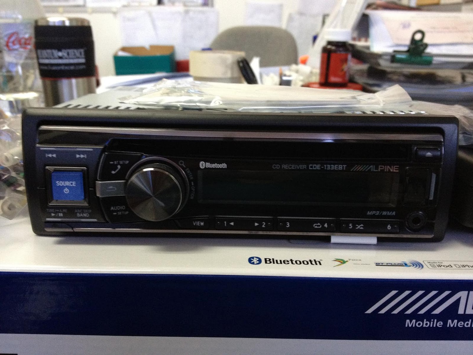 Demac Audio House ALPINE CDE133BT CD PLAYER Receiver W BLUETOOTH (RM750)