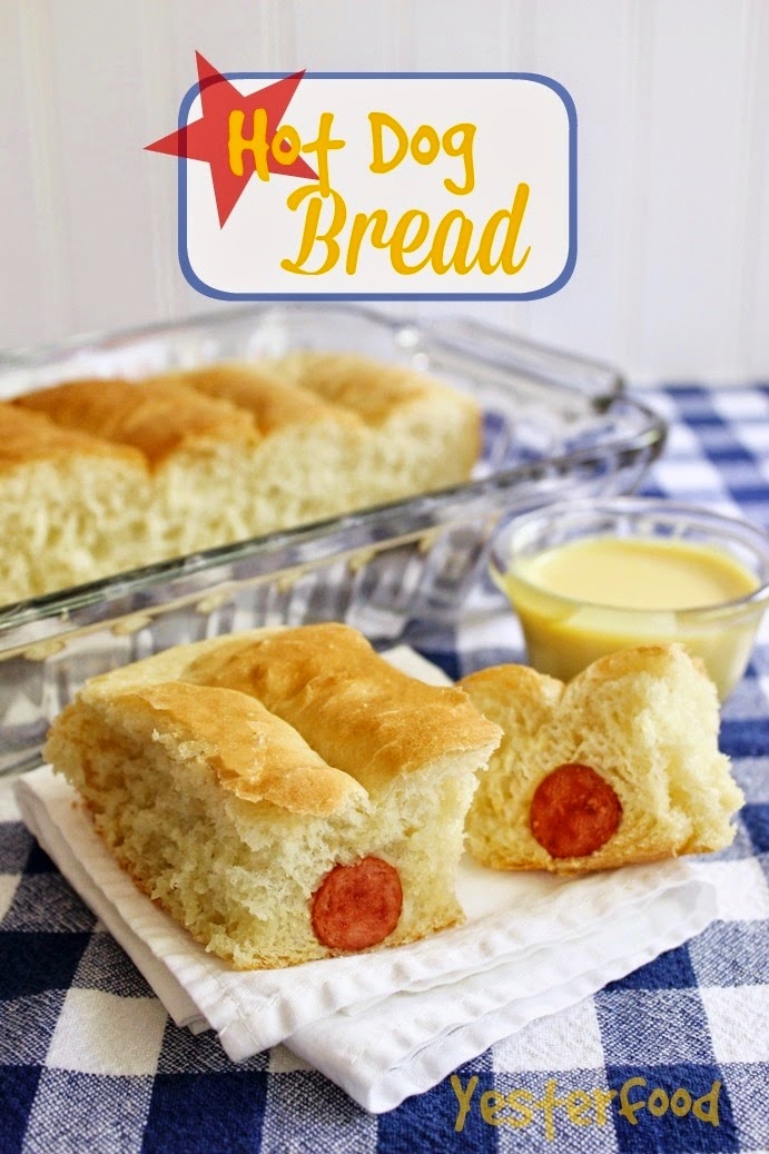 Yesterfood Hot Dog Bread with Dipping Sauces