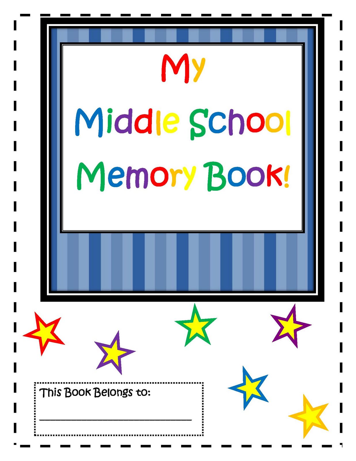 Engaging Lessons And Activities Middle School Memory Book!!!!