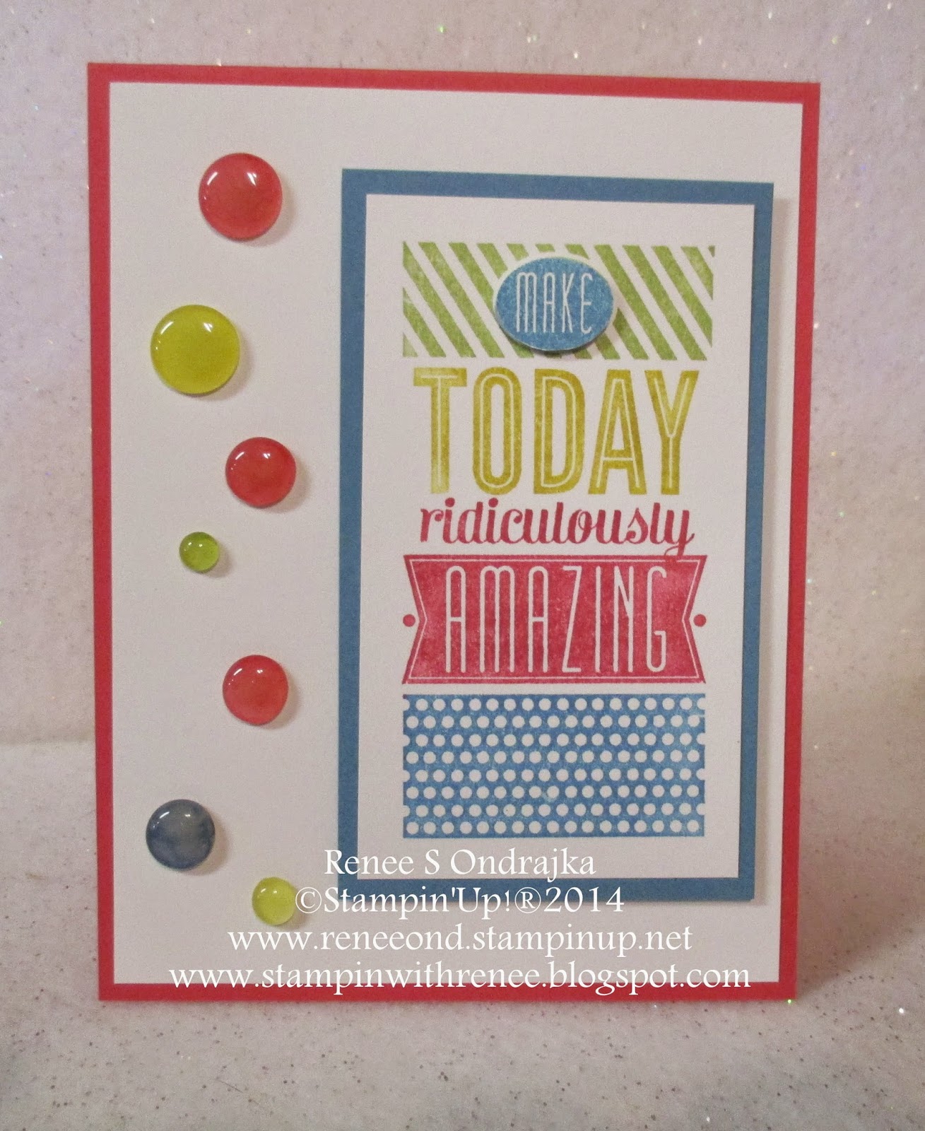 Renee's Rubber Stampin' Ramblings HOT Glue Dot Fun!