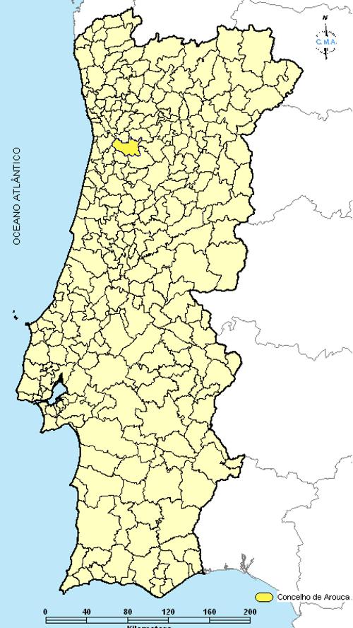 Mapa Portugal Concelhos