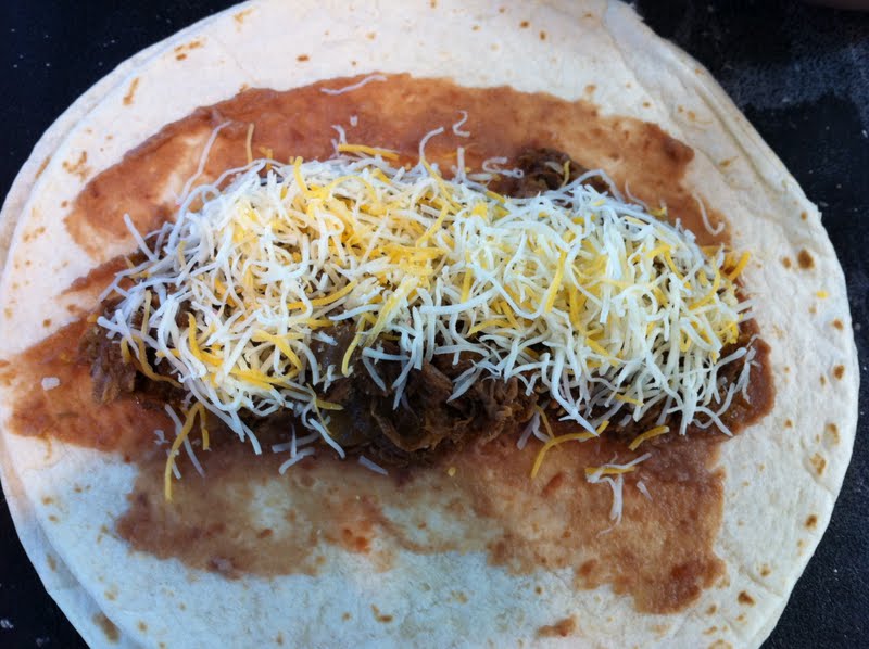 Cooking with SAHD "Wet" Shredded Beef Burritos