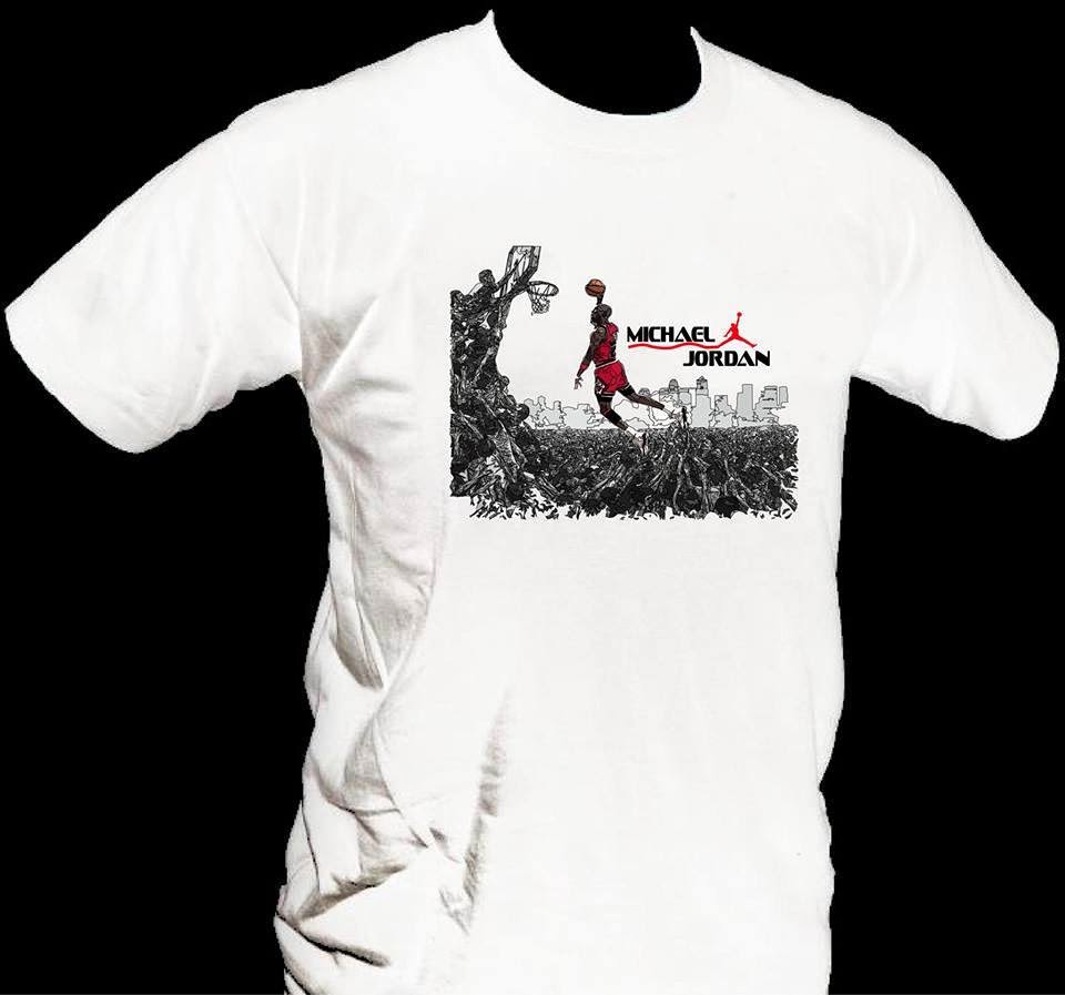 remera jordan blanca