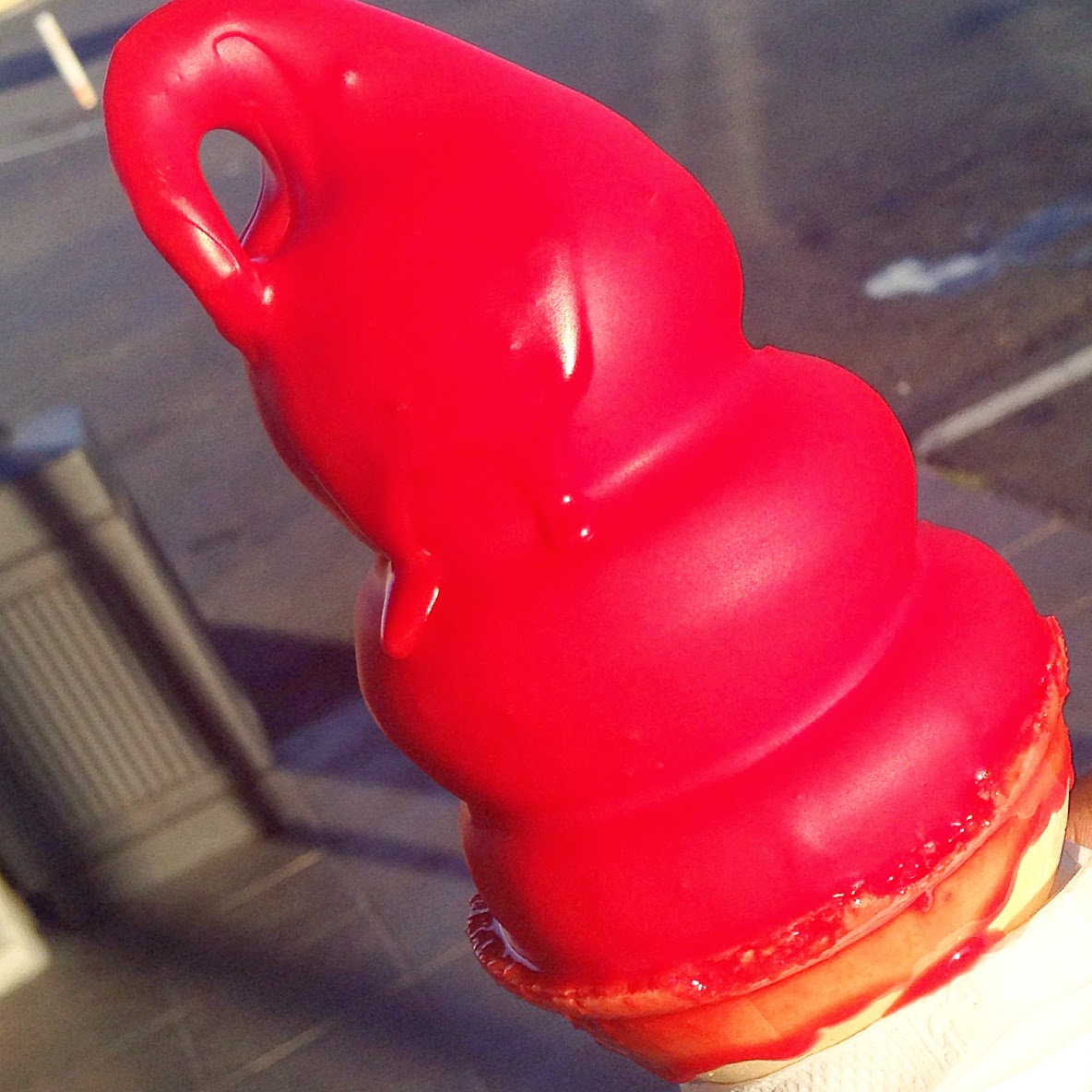 Betty's Food Talk Cherry Dipped Vanilla Ice Cream Dairy Queen