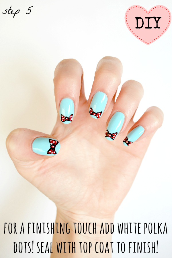 DIY easy bow nail art tutorial! BURKATRON