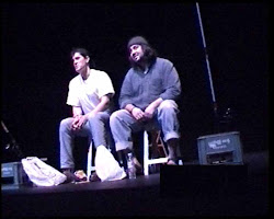Pedro Moya en Teatro, con la promoción del espectáculo "La vida es un blues" (Comedia).