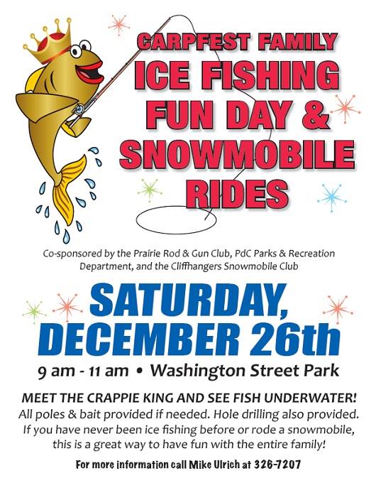 Ice Fishing and Snowmobile Rides