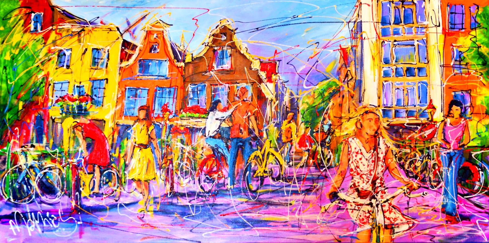 Modern Art of Amsterdam STREET of AMSTERDAM