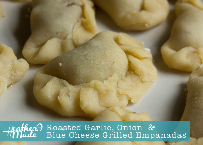 Heather O Made Roasted Garlic, Onion & Blue Cheese Grilled Empanadas