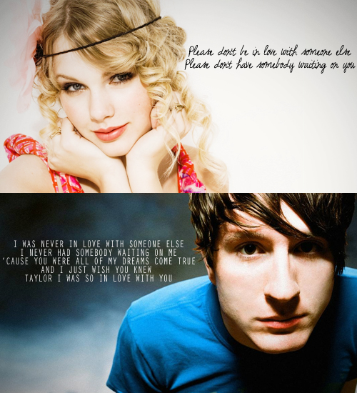 It's ADAM YOUNG and TAYLOR SWIFT yeah he's the guy with the beautiful