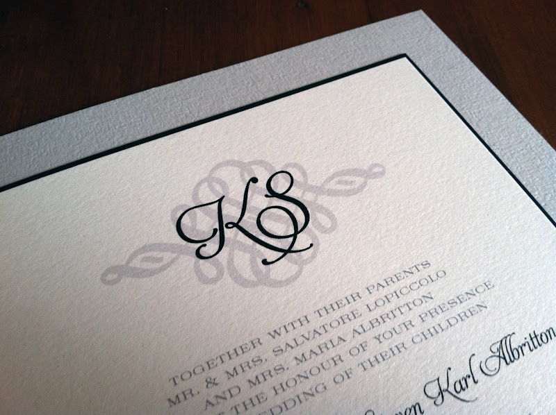 Kathryn and Steven were looking for an elegant wedding invitation and wanted